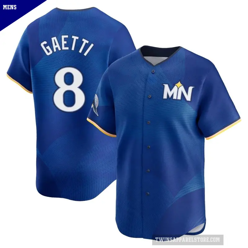 Men's No.8 Gary Gaetti Minnesota Twins Royal Limited 2024 City Connect Jersey