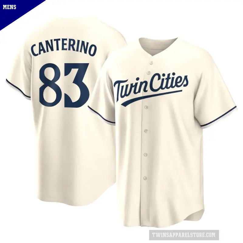 Men's No.83 Matt Canterino Minnesota Twins Cream Replica Alternate Jersey