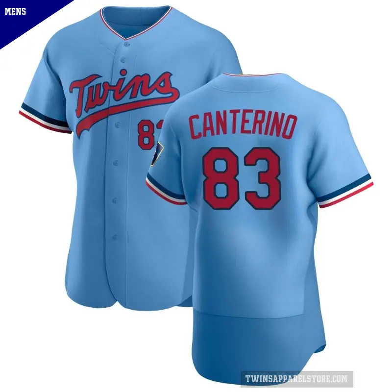 Men's No.83 Matt Canterino Minnesota Twins Light Blue Authentic Alternate Jersey