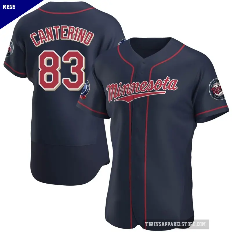 Men's No.83 Matt Canterino Minnesota Twins Navy Authentic Alternate 60th Season Jersey