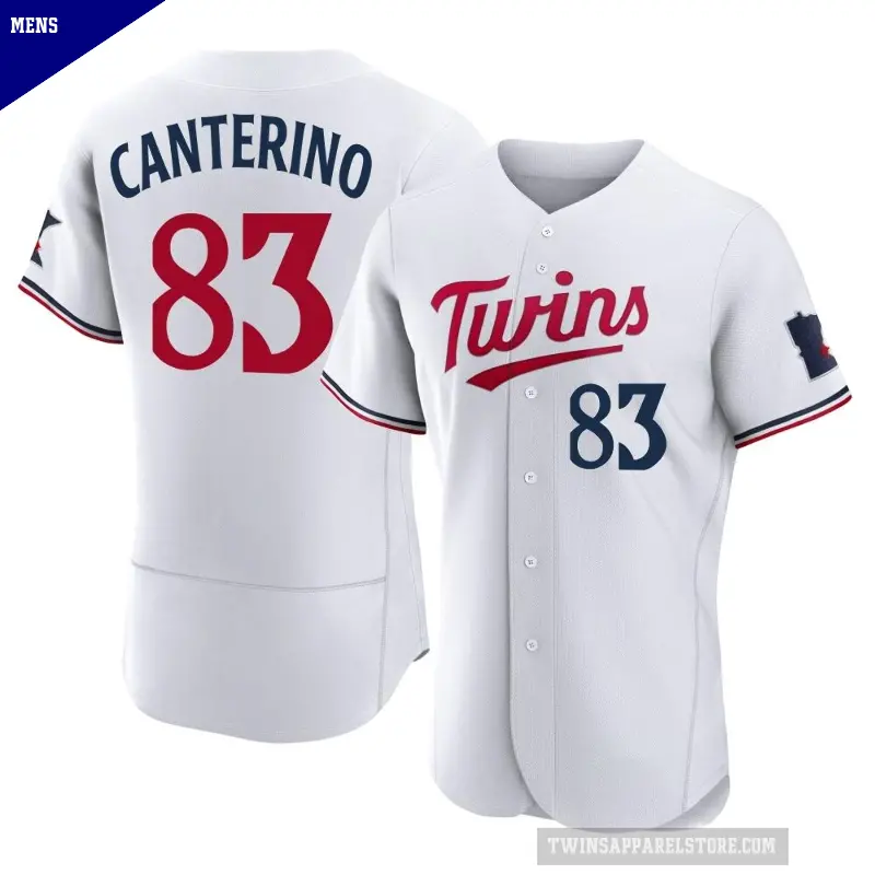 Men's No.83 Matt Canterino Minnesota Twins White Authentic Home Jersey