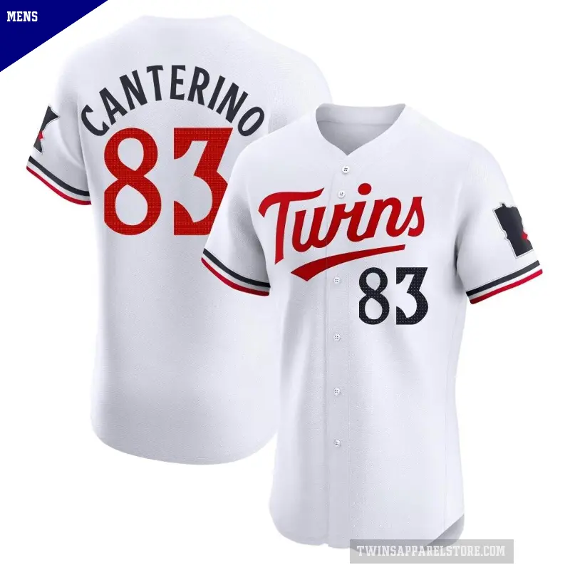Men's No.83 Matt Canterino Minnesota Twins White Elite Home Jersey