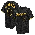Men's No.9 Trevor Larnach Minnesota Twins Black Replica Snake Skin City Jersey