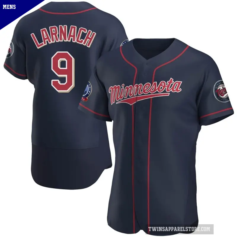 Men's No.9 Trevor Larnach Minnesota Twins Navy Authentic Alternate 60th Season Jersey
