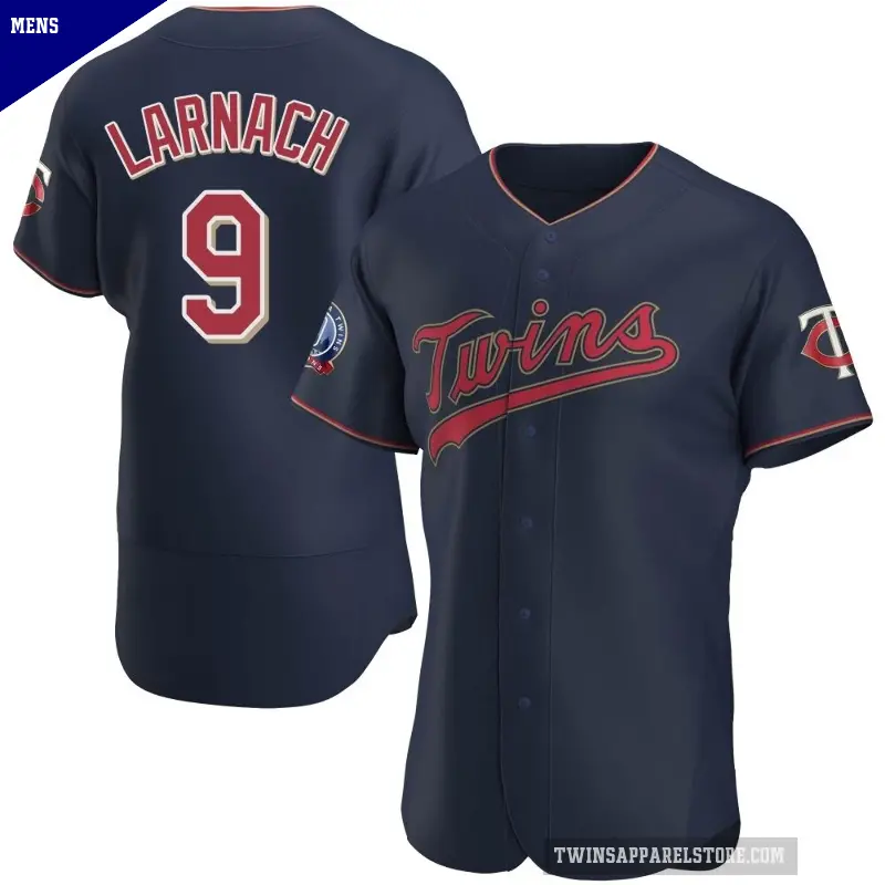 Men's No.9 Trevor Larnach Minnesota Twins Navy Authentic Alternate 60th Season Team Jersey