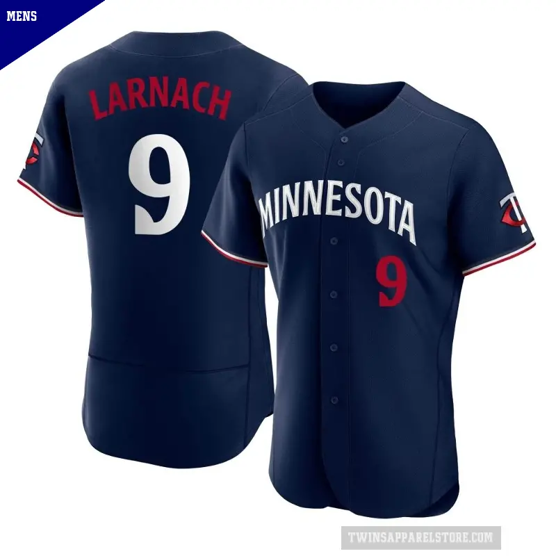 Men's No.9 Trevor Larnach Minnesota Twins Navy Authentic Alternate Jersey