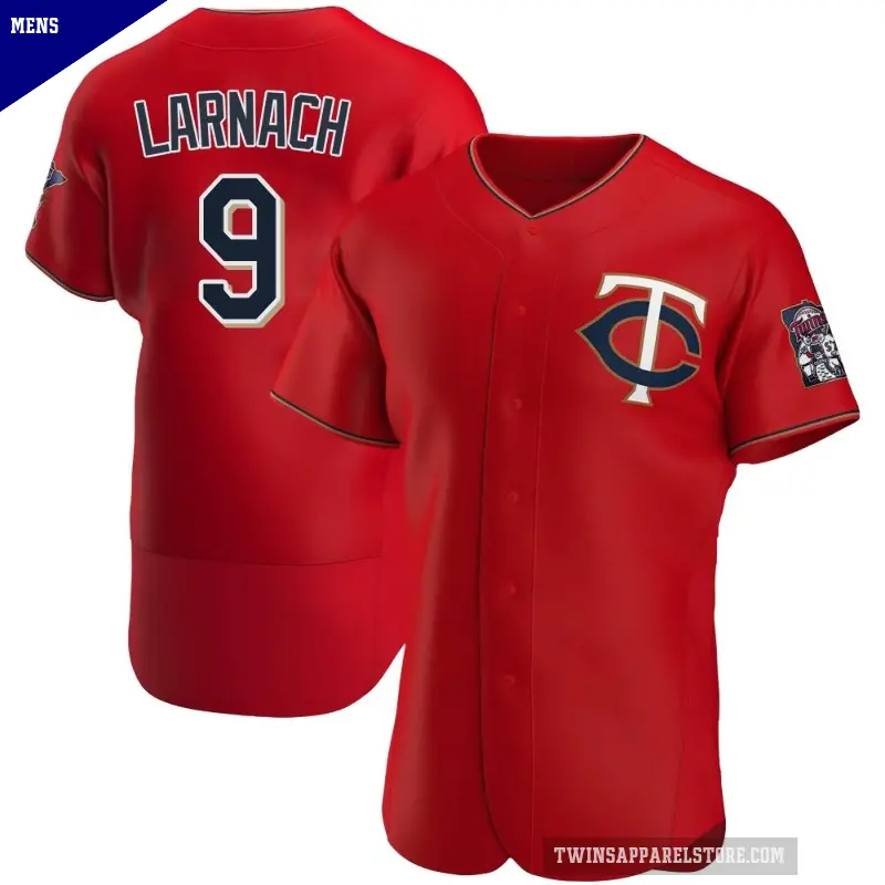 Men's No.9 Trevor Larnach Minnesota Twins Red Authentic Alternate Jersey