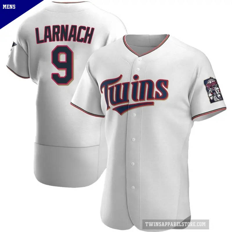 Men's No.9 Trevor Larnach Minnesota Twins White Authentic Home Jersey