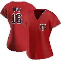 Women's No.16 Frank Viola Minnesota Twins Red Replica Alternate Jersey