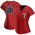 Women's No.20 Chris Paddack Minnesota Twins Red Authentic Alternate Jersey