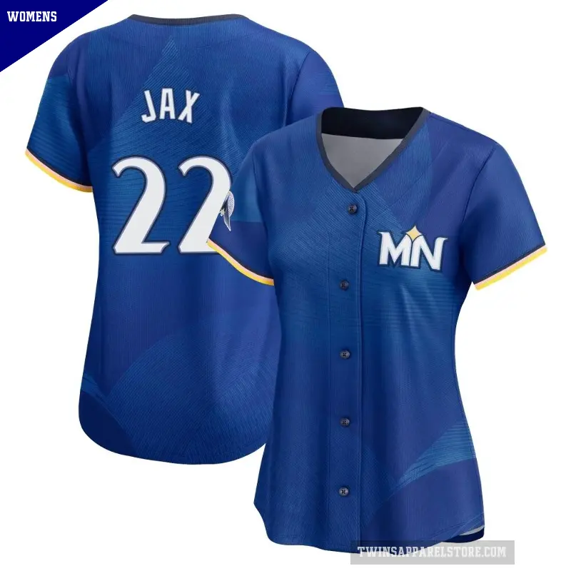 Women's No.22 Griffin Jax Minnesota Twins Royal Limited 2024 City Connect Jersey