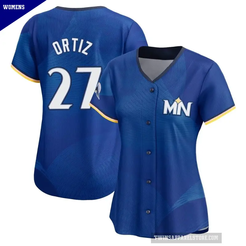 Women's No.27 David Ortiz Minnesota Twins Royal Limited 2024 City Connect Jersey