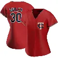 Women's No.30 Kyle Garlick Minnesota Twins Red Authentic Alternate Jersey