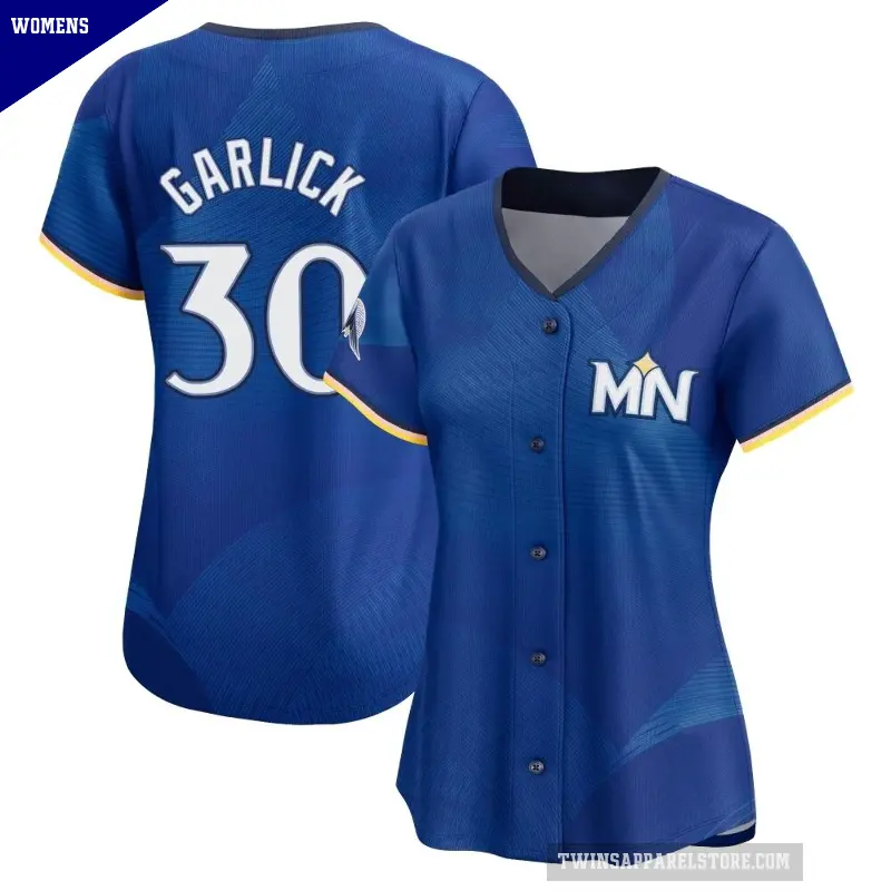 Women's No.30 Kyle Garlick Minnesota Twins Royal Limited 2024 City Connect Jersey