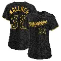 Women's No.38 Matt Wallner Minnesota Twins Black Replica Snake Skin City Jersey
