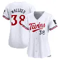 Women's No.38 Matt Wallner Minnesota Twins White Limited Home Jersey