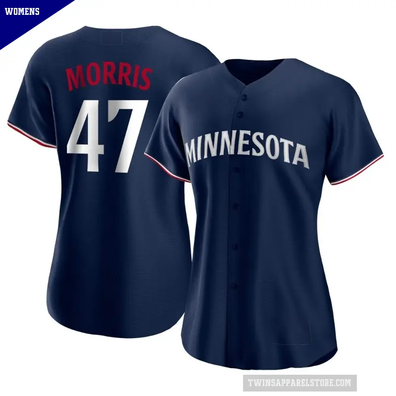 Women's No.47 Jack Morris Minnesota Twins Navy Replica Alternate Jersey