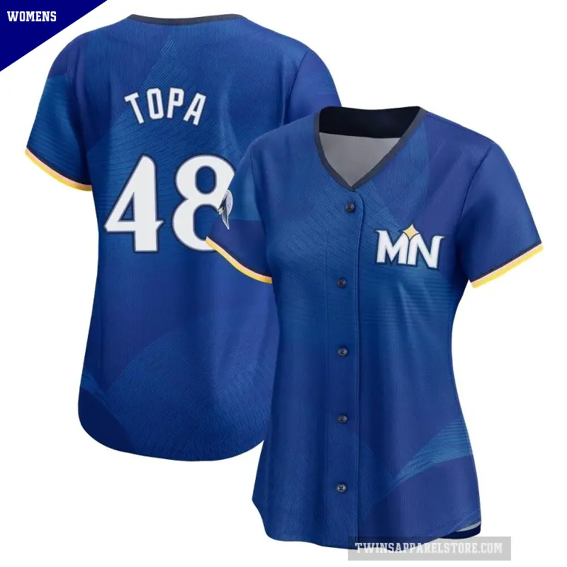 Women's No.48 Justin Topa Minnesota Twins Royal Limited 2024 City Connect Jersey