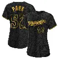 Women's No.52 Byung-Ho Park Minnesota Twins Black Replica Snake Skin City Jersey