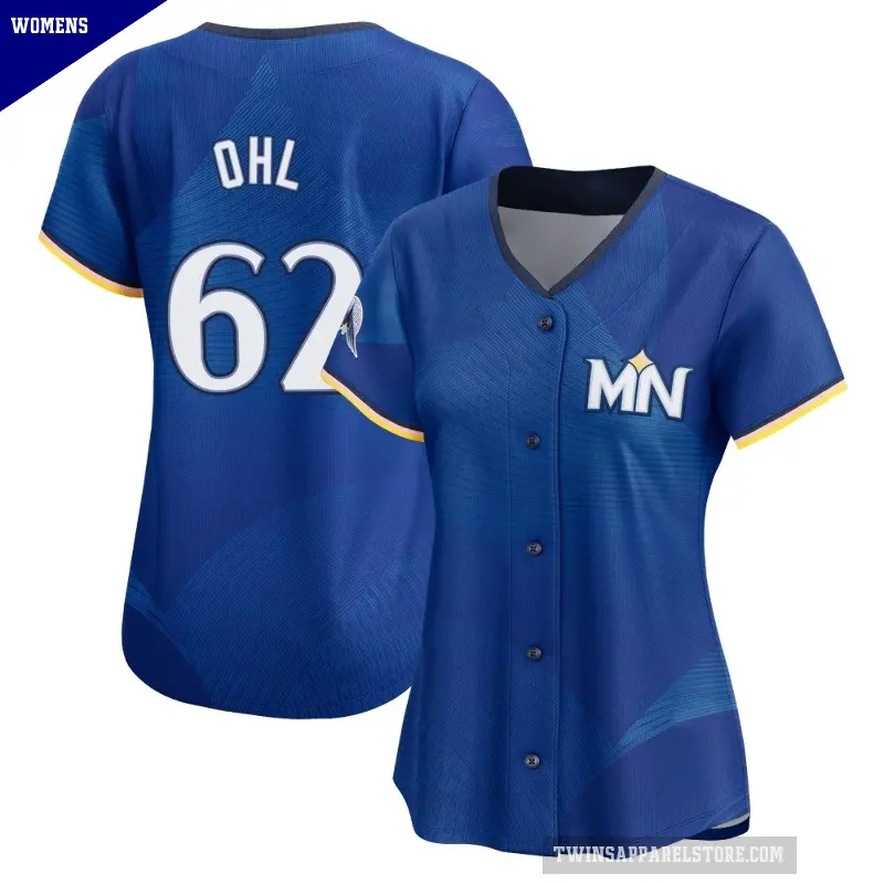 Women's No.62 Pierson Ohl Minnesota Twins Royal Limited 2024 City Connect Jersey