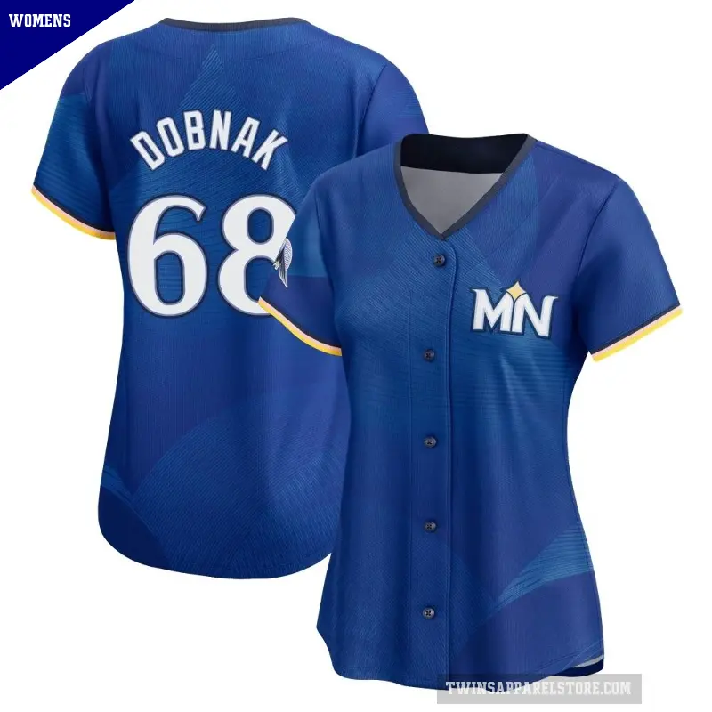 Women's No.68 Randy Dobnak Minnesota Twins Royal Limited 2024 City Connect Jersey