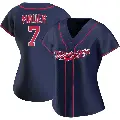 Women's No.7 Joe Mauer Minnesota Twins Navy Replica Alternate Team Jersey