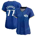 Women's No.77 Jair Camargo Minnesota Twins Royal Limited 2024 City Connect Jersey