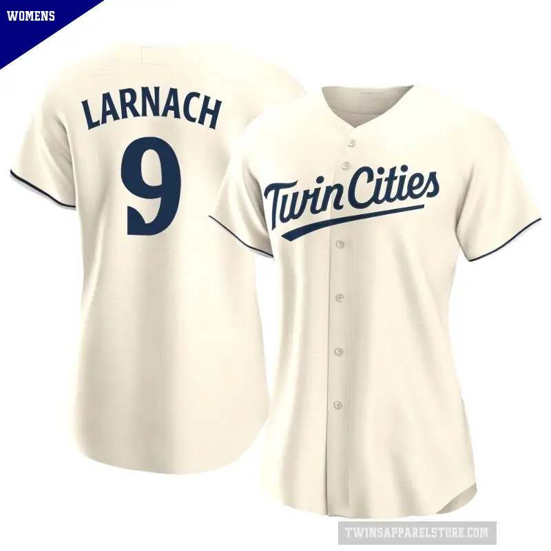 Women's No.9 Trevor Larnach Minnesota Twins Cream Replica Alternate Jersey