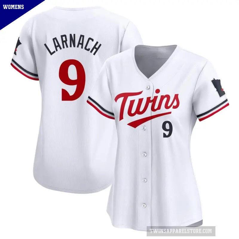 Women's No.9 Trevor Larnach Minnesota Twins White Limited Home Jersey