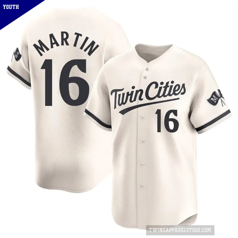 Youth No.16 Austin Martin Minnesota Twins Cream Limited Alternate Jersey