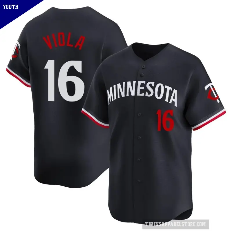Youth No.16 Frank Viola Minnesota Twins Navy Limited Alternate Jersey