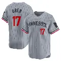 Youth No.17 Bailey Ober Minnesota Twins Gray Limited Road Jersey
