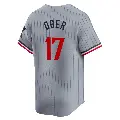 Youth No.17 Bailey Ober Minnesota Twins Gray Limited Road Jersey