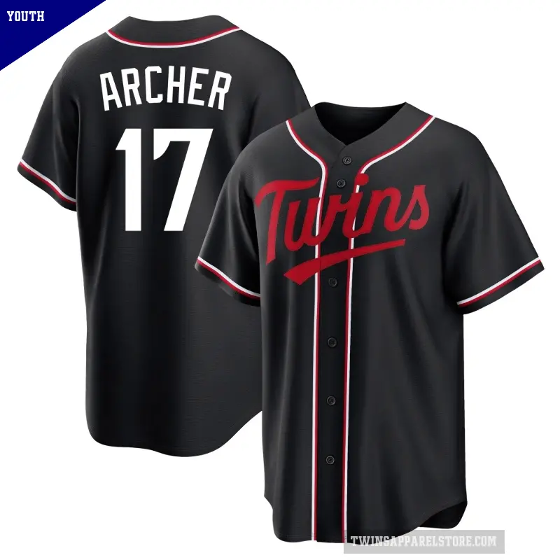 Youth No.17 Chris Archer Minnesota Twins Black Replica Fashion Out Jersey
