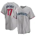 Youth No.17 Chris Archer Minnesota Twins Gray Replica Road Jersey