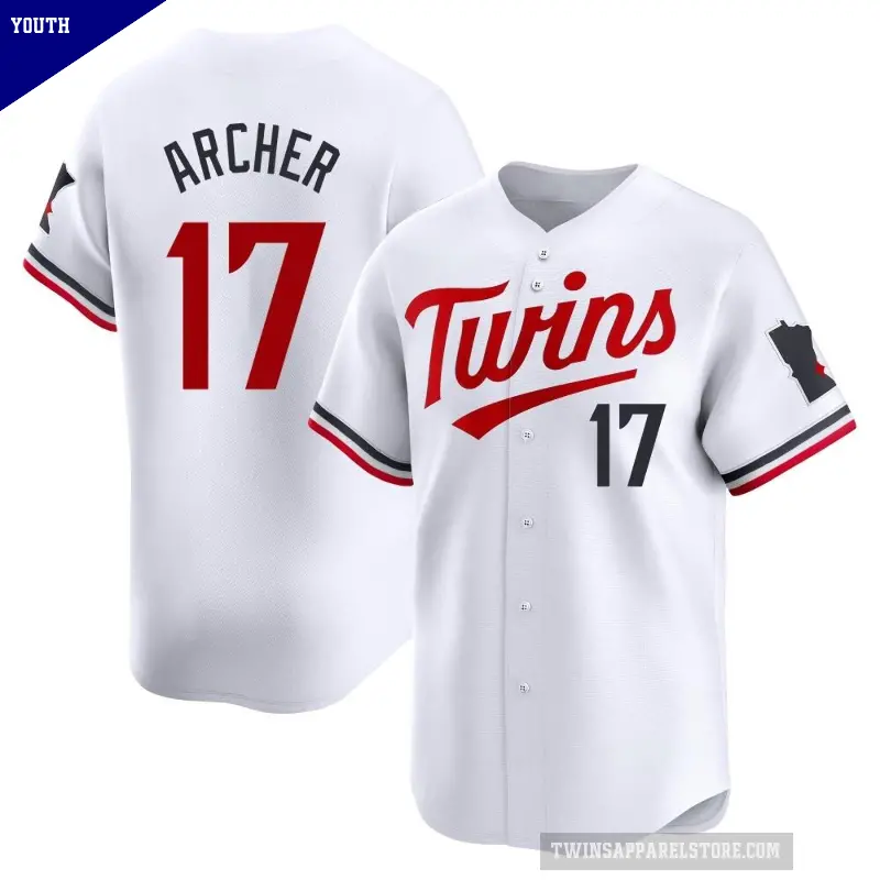 Youth No.17 Chris Archer Minnesota Twins White Limited Home Jersey