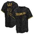 Youth No.2 Brooks Lee Minnesota Twins Black Replica Snake Skin City Jersey