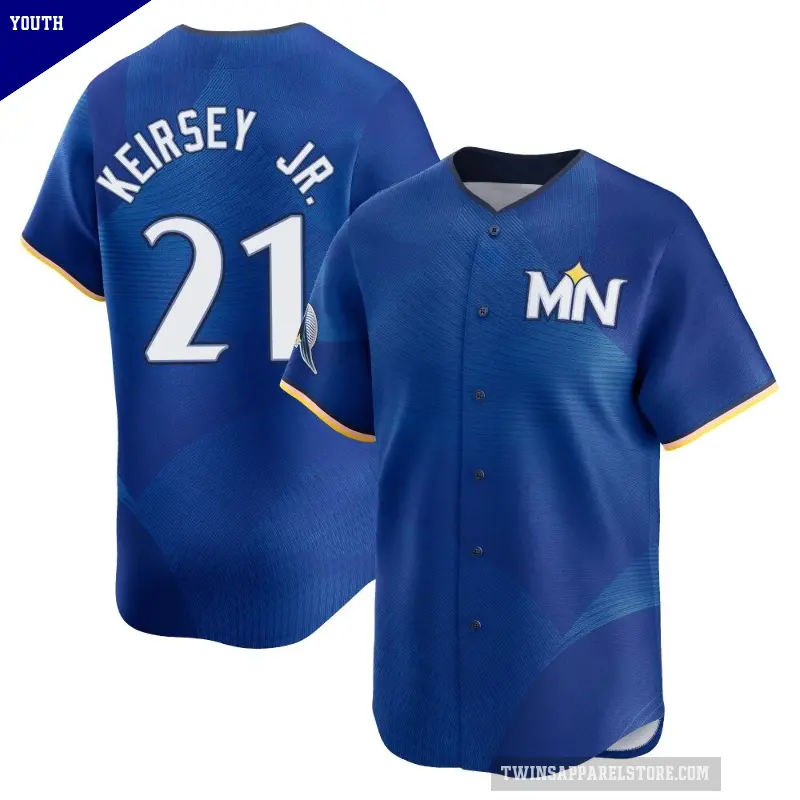 Youth No.21 DaShawn Keirsey Jr. Minnesota Twins Royal Limited 2024 City Connect Jersey