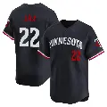Youth No.22 Griffin Jax Minnesota Twins Navy Limited Alternate Jersey