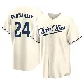 Youth No.24 Tom Brunansky Minnesota Twins Cream Replica Alternate Jersey