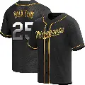 Youth No.25 Byron Buxton Minnesota Twins Gold Replica Black en Alternate Jersey