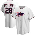 Youth No.28 Bert Blyleven Minnesota Twins White Replica Home Jersey