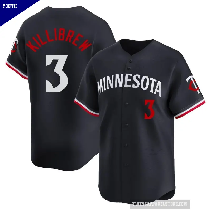 Youth No.3 Harmon Killibrew Minnesota Twins Navy Limited Alternate Jersey