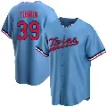 Youth No.39 Michael Tonkin Minnesota Twins Light Blue Replica Alternate Jersey