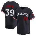 Youth No.39 Michael Tonkin Minnesota Twins Navy Limited Alternate Jersey