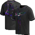 Youth No.43 Addison Reed Minnesota Twins Black Replica Holographic Alternate Jersey