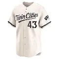 Youth No.43 Addison Reed Minnesota Twins Cream Limited Alternate Jersey