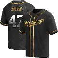 Youth No.47 Edouard Julien Minnesota Twins Gold Replica Black en Alternate Jersey