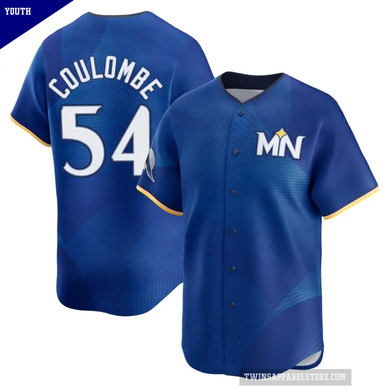 Youth No.54 Danny Coulombe Minnesota Twins Royal Limited 2024 City Connect Jersey