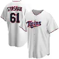 Youth No.61 Cody Stashak Minnesota Twins White Replica Home Jersey